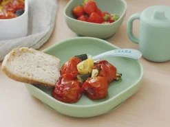 BÉABA Couverts, Vaisselle Et Bavoirs*Assiette Silicone Ventouse Sage Green