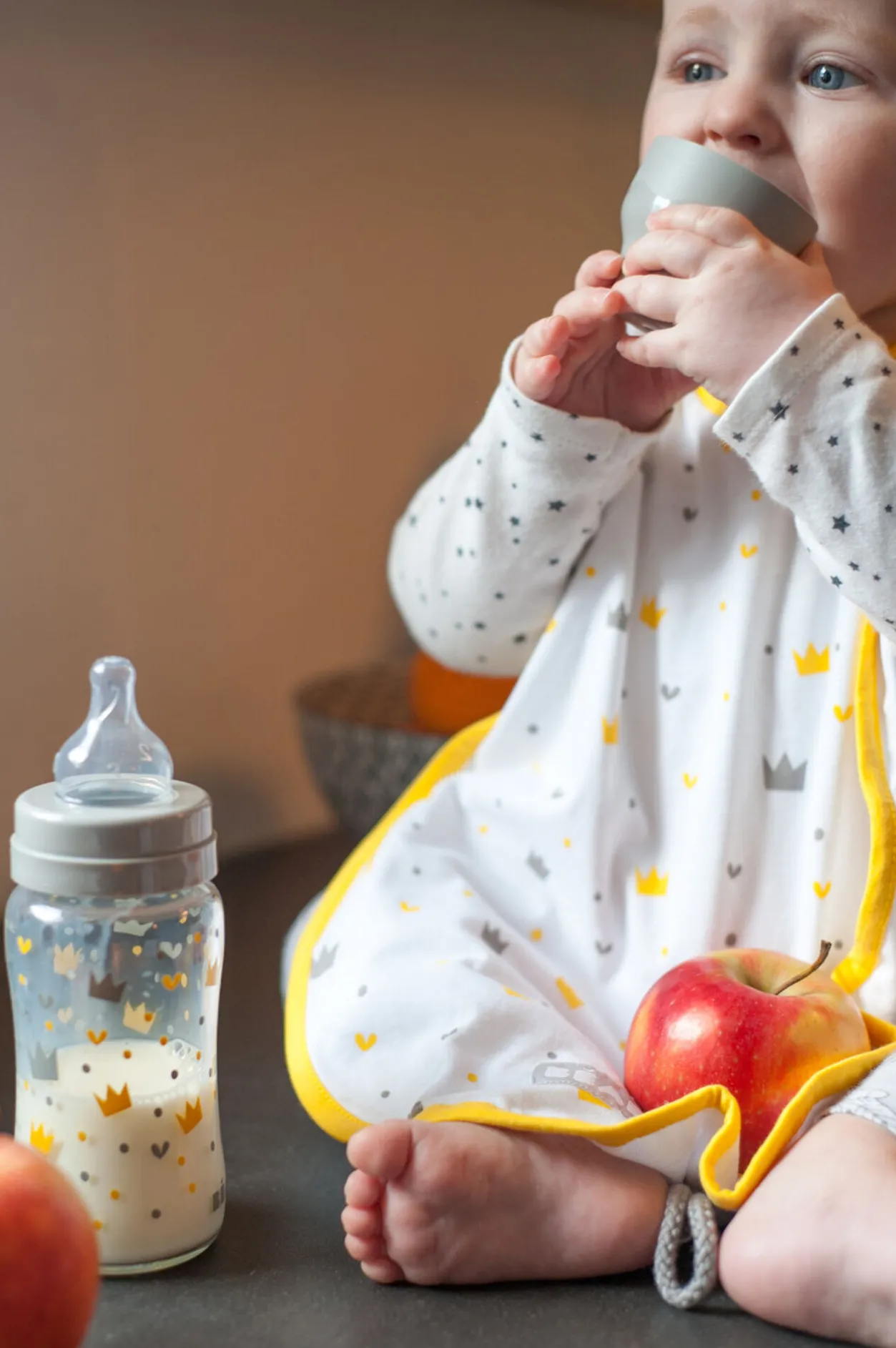 BÉABA Couverts, Vaisselle Et Bavoirs*Bavoir Coton Crowns
