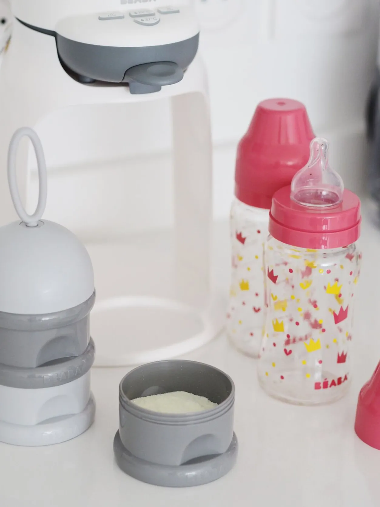 BÉABA Biberons Et Accessoires*Biberon Verre Col Large 240Ml Crown Pink