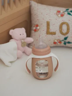 BÉABA Couverts, Vaisselle Et Bavoirs*Biberon Verre D'Apprentissage 210 Ml Old Pink