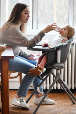 BÉABA Chaise Haute*Chaise Haute Evolutive Up & Down Dark Grey