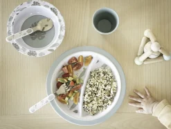 BÉABA Couverts, Vaisselle Et Bavoirs*Coffret Cadeau Repas Jungle