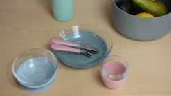 BÉABA Couverts, Vaisselle Et Bavoirs*Coffret Repas Verre Eucalyptus