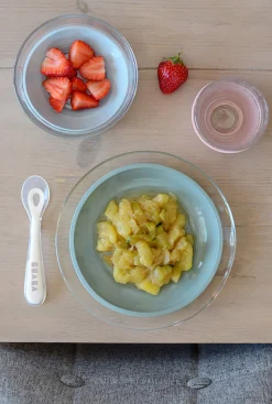 BÉABA Couverts, Vaisselle Et Bavoirs*Coffret Repas Verre Eucalyptus