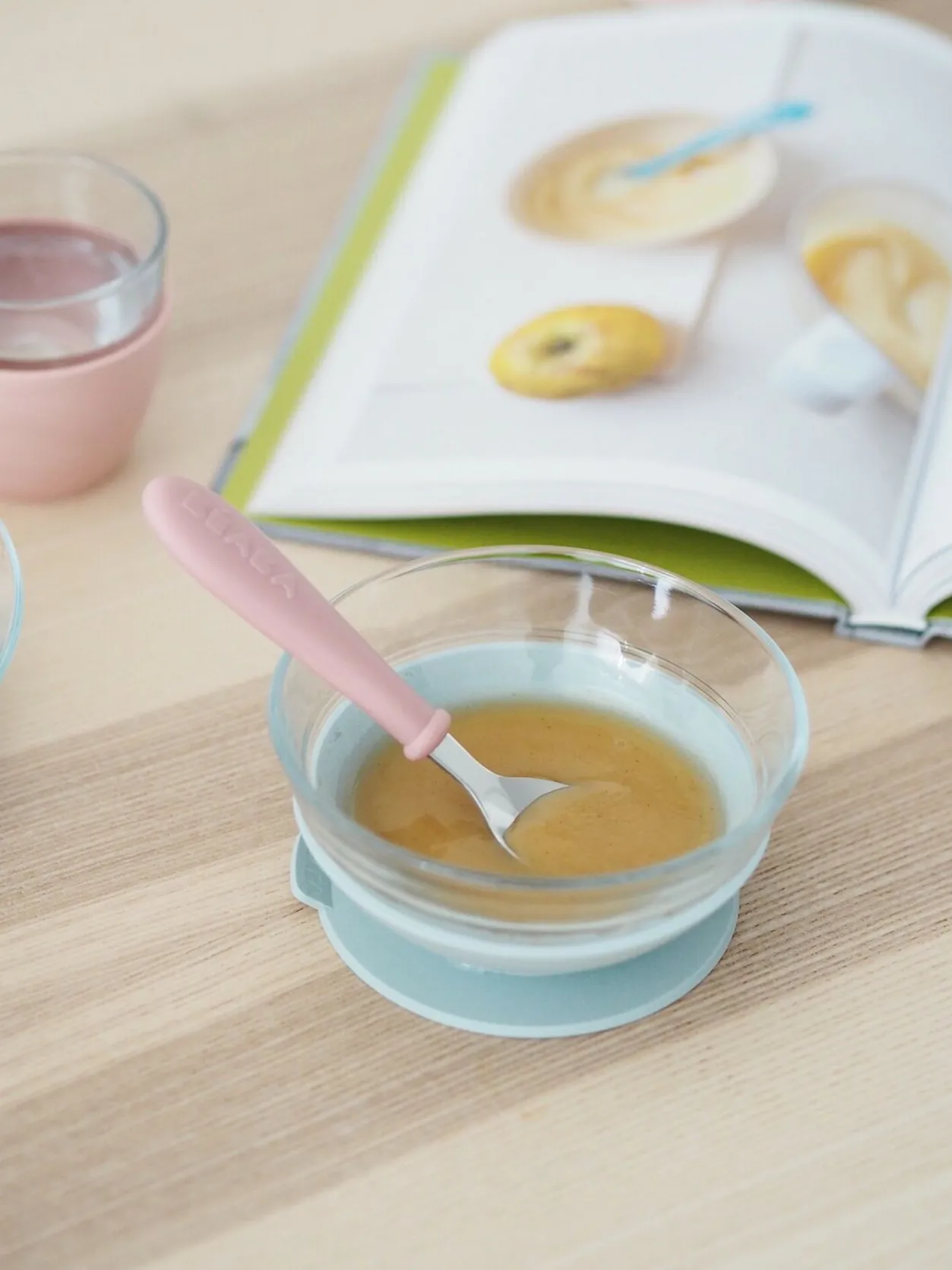 BÉABA Couverts, Vaisselle Et Bavoirs*Coffret Repas Verre Eucalyptus