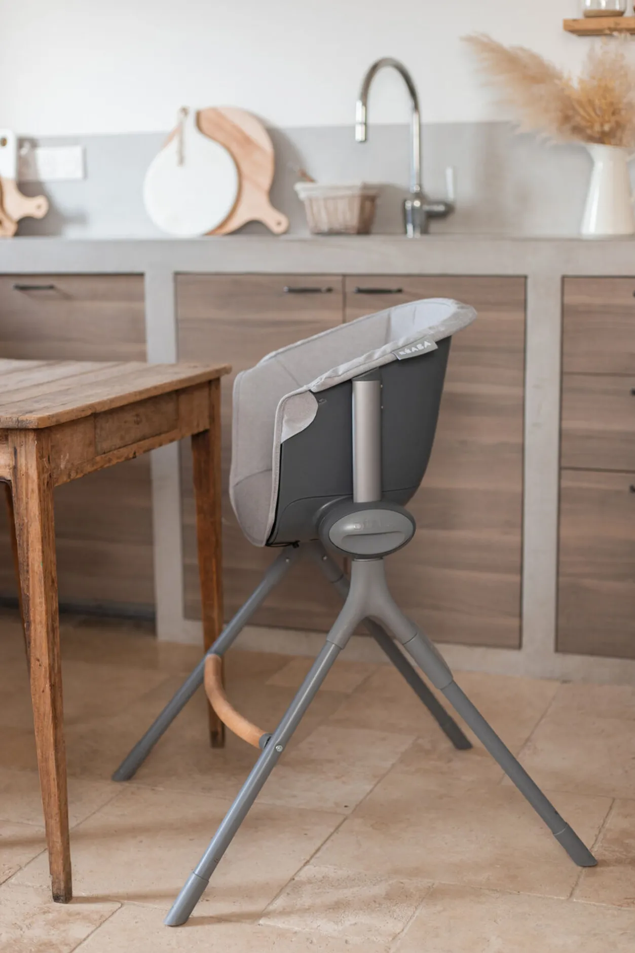 BÉABA Chaise Haute*Coussin D'Assise Junior Pour Chaise Haute Up&Down Grey