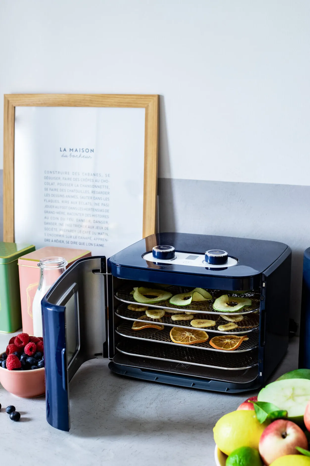 BÉABA Goûter Sain*Dry'N'Snack - Deshydrateur Alimentaire Night-Blue