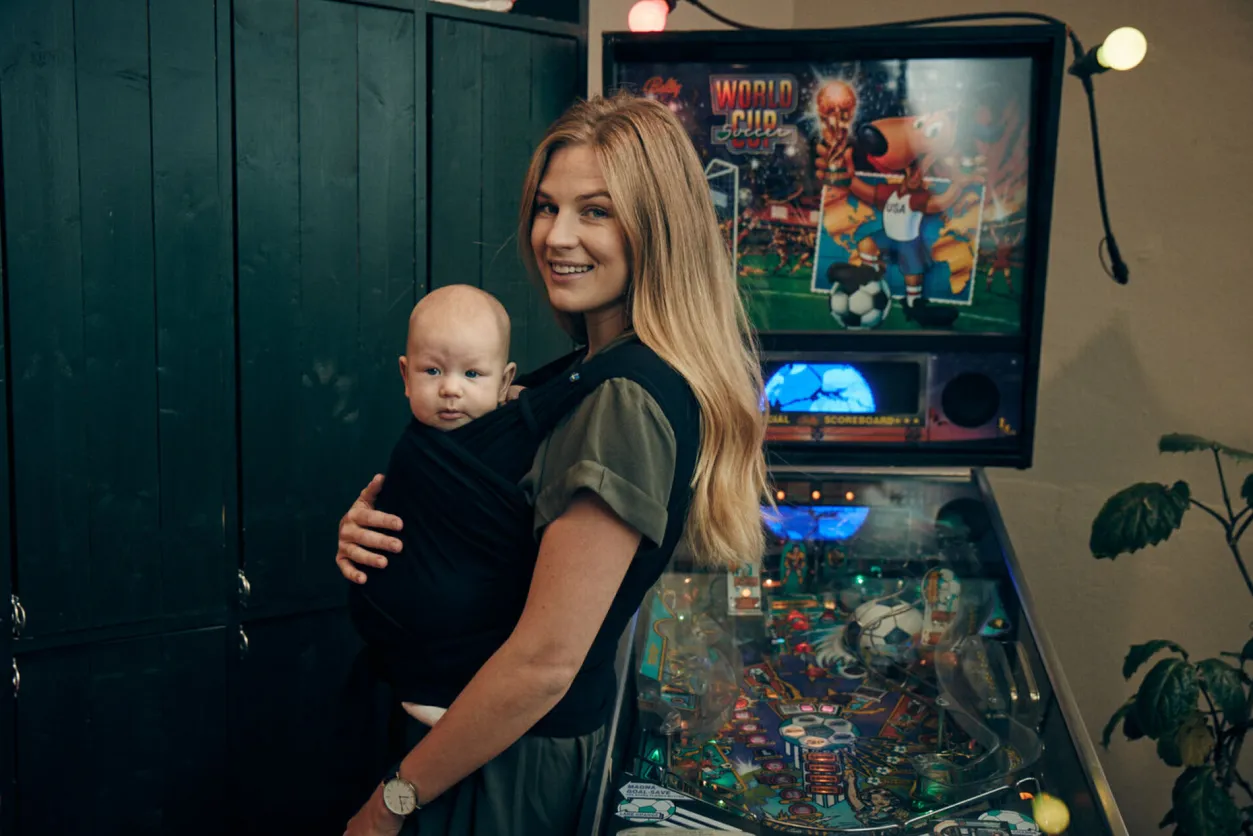 BÉABA Sorties De Bébé*Echarpe De Portage Najell X Beaba Noir L/Xl