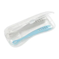 BÉABA Couverts, Vaisselle Et Bavoirs*Lot 2 Cuilleres 1Er Age Silicone + Boite De Transport Grey/B