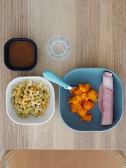 BÉABA Goûter Sain*Lot De 3 Bols Silicone Gigogne Night Blue