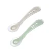 BÉABA Couverts, Vaisselle Et Bavoirs*Lot De 2 Cuilleres 2Eme Age Silicone Avec Boite De Transport