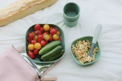 BÉABA Couverts, Vaisselle Et Bavoirs*Lot De 4 Cuilleres 1Er Age Silicone Bi-Ton Mineral