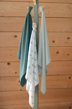 BÉABA Accessoires De Toilette*Lot De 3 Langes En Coton Jurassic
