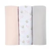 BÉABA Accessoires De Toilette*Lot De 3 Langes En Coton Swans