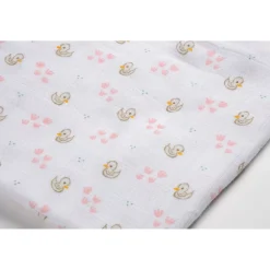 BÉABA Accessoires De Toilette*Lot De 3 Langes En Coton Swans