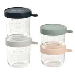 BÉABA Pots De Conservation*Lot De 4 Portions Verre - Eucalyptus