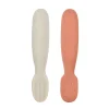 BÉABA Couverts, Vaisselle Et Bavoirs*Lot De 2 Pre-Cuillere Silicone Terracotta / Velvet Grey