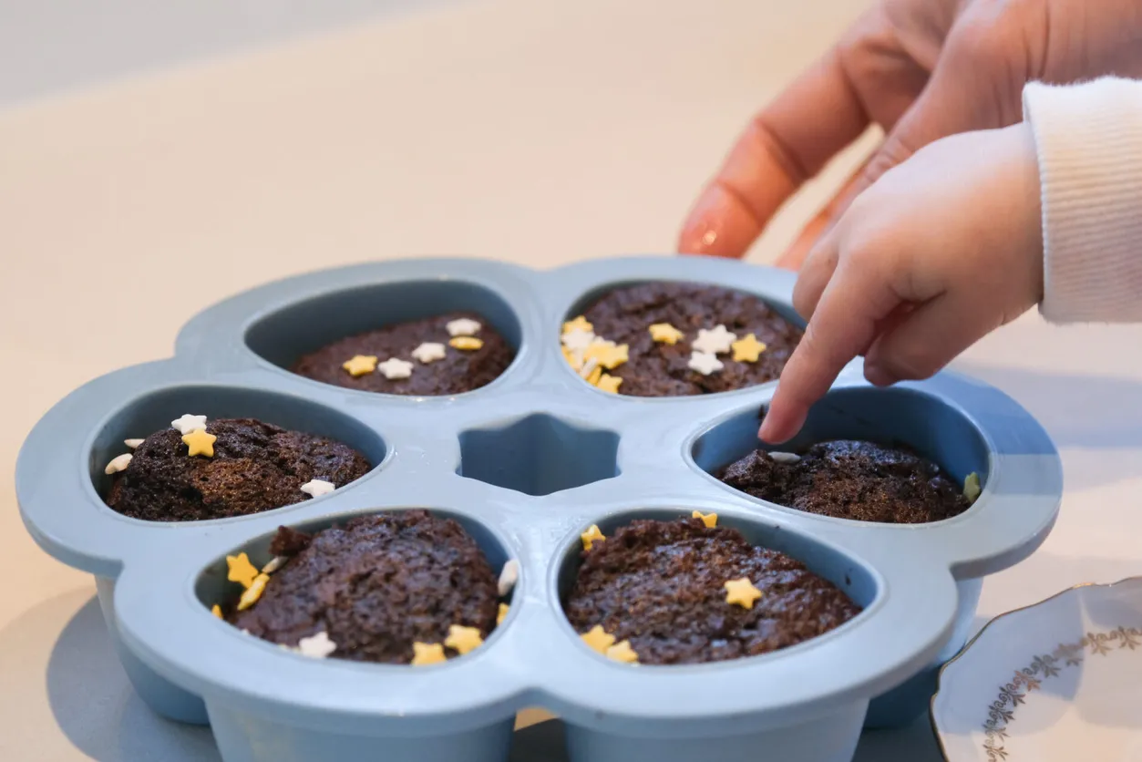 BÉABA Pots De Conservation*Multiportions Silicone 6*90Ml Windy Blue