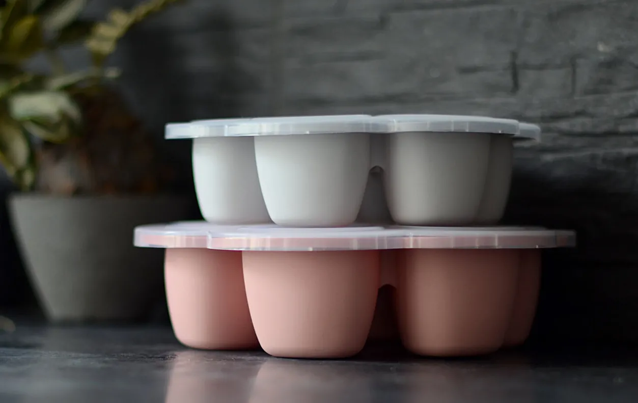 BÉABA Pots De Conservation*Multiportions Silicone 6*150Ml Light Mist