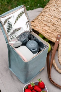 BÉABA Sacs Isotherme Bébé*Pochette Repas Isotherme Heather Grey