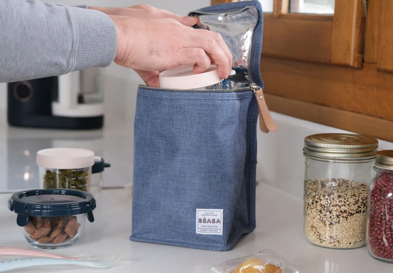 BÉABA Sacs Isotherme Bébé*Pochette Repas Isotherme Blue