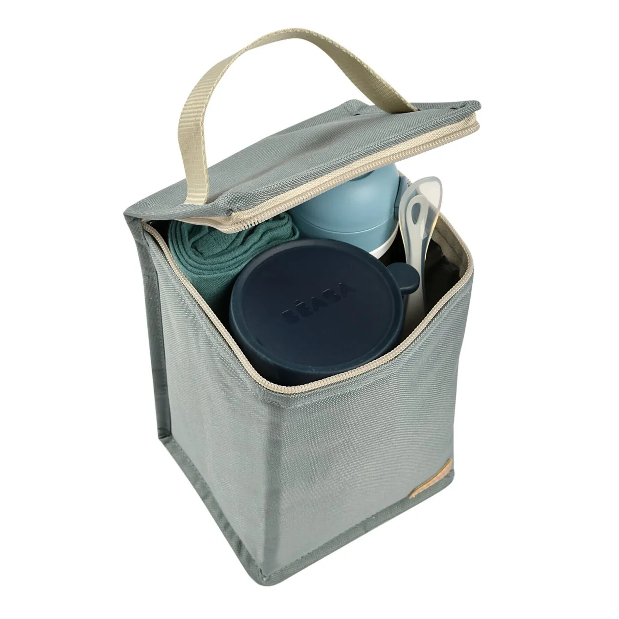 BÉABA Sacs Isotherme Bébé*Pochette Repas Isotherme Frosty Green