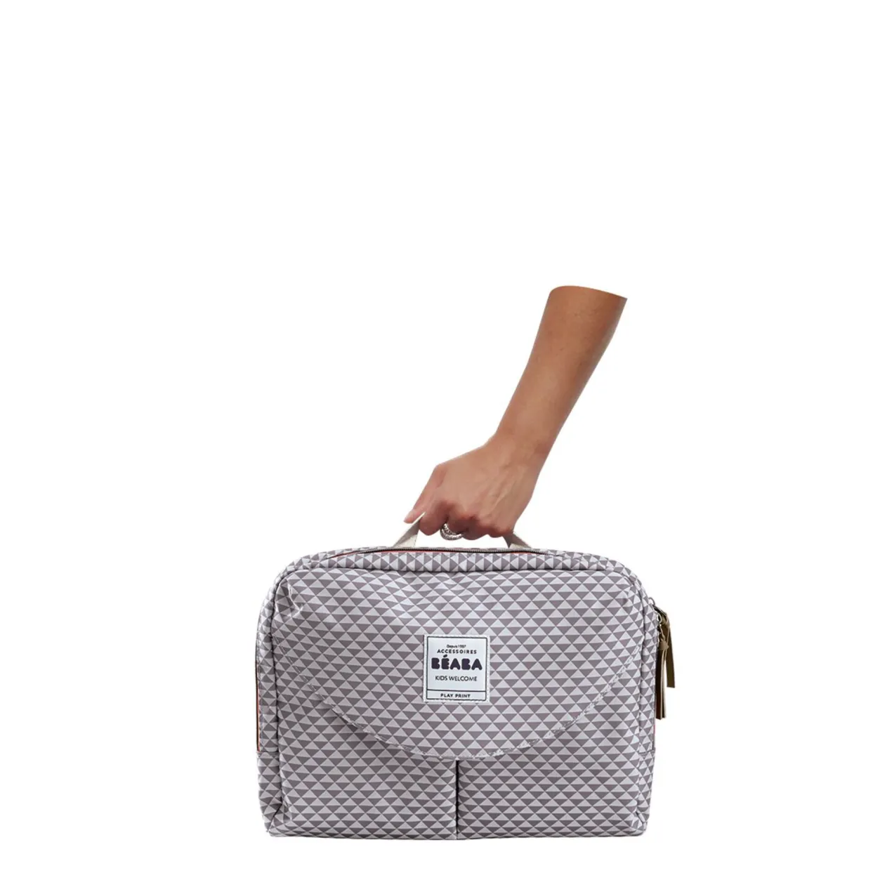 BÉABA Sacs À Langer*Sac A Langer Geneve Ii Play Print Grey/Coral