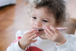 BÉABA Couverts, Vaisselle Et Bavoirs*Set 3 Couverts Inox Old Pink