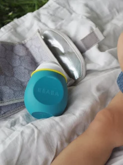 BÉABA Goûter Sain*Set Babysqueez' 2 En 1 & Squeez'Portion 180Ml Blue