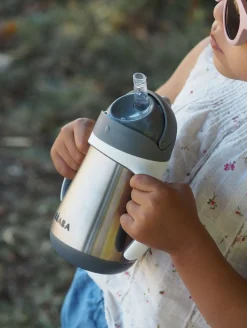 BÉABA Couverts, Vaisselle Et Bavoirs*Tasse Paille Inox 250 Ml Mineral Grey