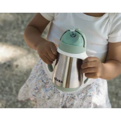 BÉABA Couverts, Vaisselle Et Bavoirs*Tasse Paille Inox 250 Ml Sage Green